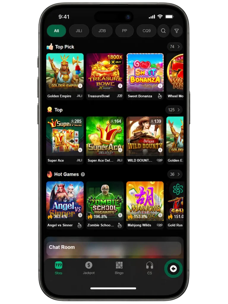 mobile slots game
